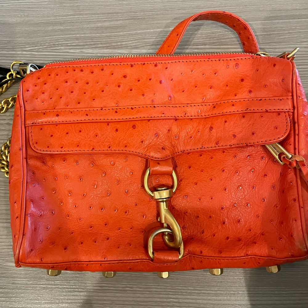 Amazing Rebecca Minkoff Orange Ostrich big!